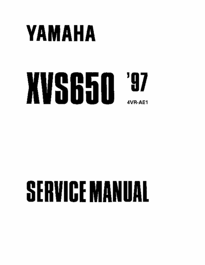 Yamaha XVS650 Service Manual e Schematic Diagram - [Part 1/2] Pag. 327